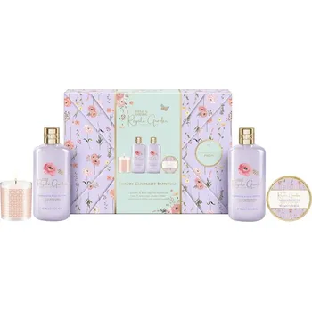 Kosmetická sada Baylis & Harding Royale Garden pěna do koupele 300 ml + sprchový krém 300 ml + krém na ruce a nehty 50 ml + vonná svíčka 60 g kosmetická sada
