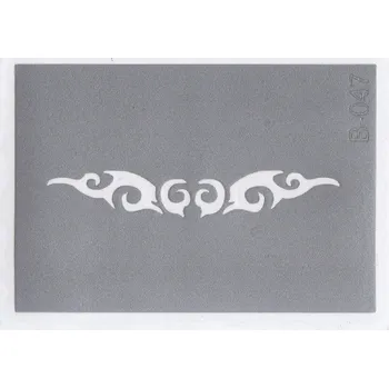 Odstranitelné tetování Šablona pro třpytivé tetování B047