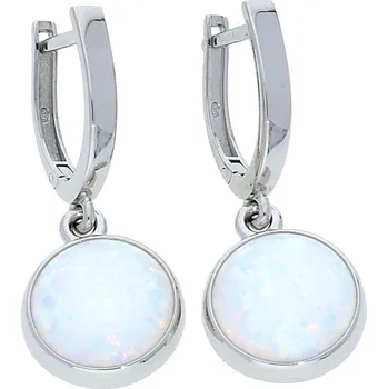Náušnice Goldstore Opálové stříbrné náušnice Varianta: stříbrné náušnice
