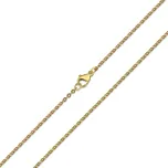 Meucci Vzorovaný řetízek 50/0,2 cm GOLD