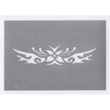 Odstranitelné tetování Šablona pro třpytivé tetování B074