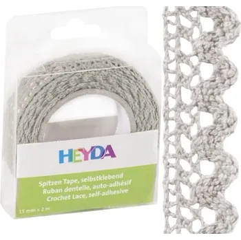 Lepicí páska Páska samolepicí 1,5cm x 2m textilní šedá