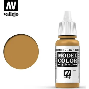 Modelářská barva Vallejo - Model Color 126 Goldbrown 17 ml. 70877