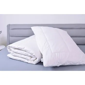 přikrývka SET Z OVČÍ VLNY letní přikrývka + Vlněný polštář - 140x200 + 50x70 cm , Modrá sypkovina