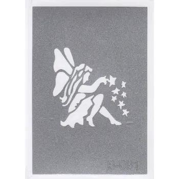 Odstranitelné tetování Šablona pro třpytivé tetování B081