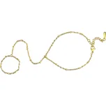 Meucci Nastavitelý náramek s prstýnkem GOLD