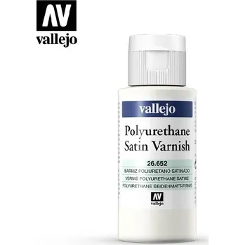 Modelářská barva Vallejo - Pomocné produkty 26652 Polyurethane Satin Varnish - polomatný lak 60 m