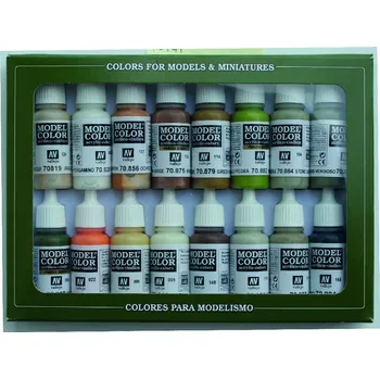 Modelářská barva Vallejo - Model Color Set 70141 Earth Tones 16x17 ml.
