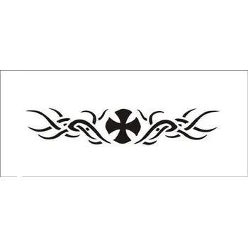 Tetování Šablona pro dočasné airbrush tetování V090 - 7 x 15,5 cm