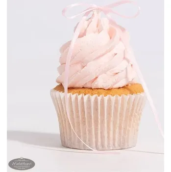 Party dekorace PME Ozdoby na dort mašle – světle růžová 8 ks