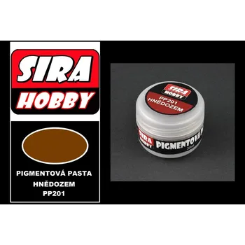 Speciální výtvarná barva Síra hobby - Pigmentová pasta - Hnědozem
