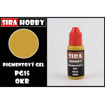 Speciální výtvarná barva Síra hobby - Pigmentový gel - PG15 - Okr 20 ml