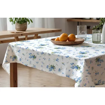 Bytový textil DARRÉ Bavlněný ubrus Pomněnky Velikost: 100 x 100