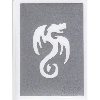 Odstranitelné tetování Šablona pro třpytivé tetování B036