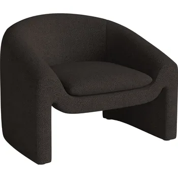 Křeslo Bolia Tmavě hnědé bouclé křeslo Mielo