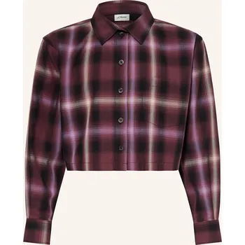 Dámská halenka S.Oliver Red Dívčí Košilová Halenka, tmavě fialová / černá, 146