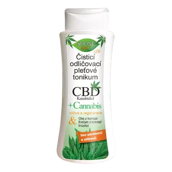 Bione Cosmetics CBD kanabidiol čisticí a odličovací pleťové tonikum s CBD 255 ml