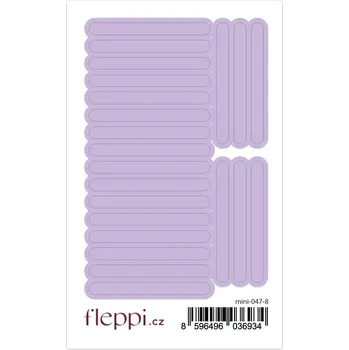 samolepka Fleppi Samolepky Pruhy | průsvitné Barva samolepek: pastelově fialová