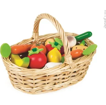 Hra na obchod Janod Zelenina a ovoce v košíku 24 ks