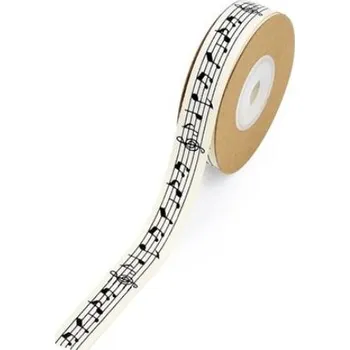 Stuha Bavlněná stuha s partiturou 10 m