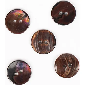 Knoflík Knoflík DROPS 818 - Arched (hnědý) 18mm