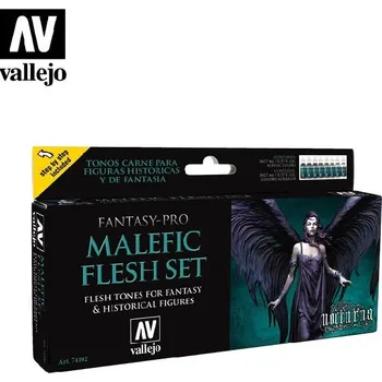 Modelářská barva Vallejo - Pro Nocturna Set 74102 Malefic Flesh Set 8x17 ml.