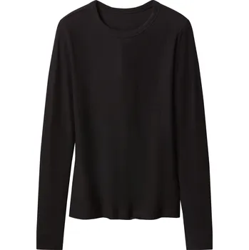 Dámské tričko esmara® Dámské triko s dlouhými rukávy (černá, XL(48/50))