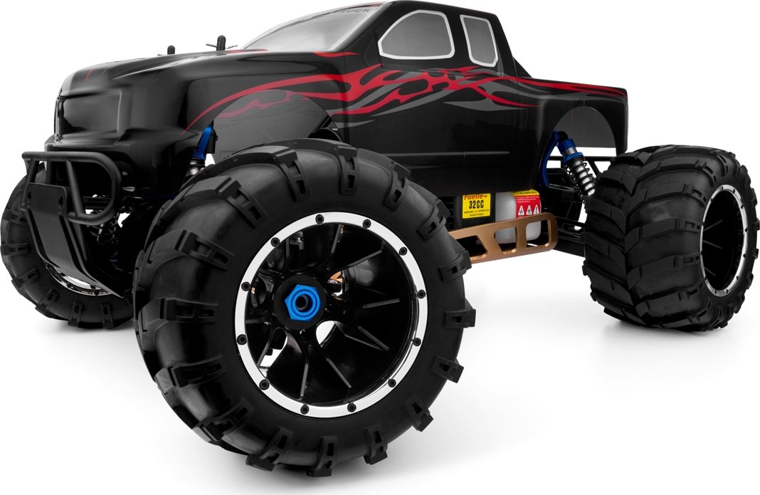 HiMOTO 1:5 Monster Truck RAPTOR 5XB 32cc 2,4 GHz RTR set, červená