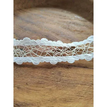 Stuha Stuha pavučinka šíře 25 mm krémová