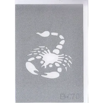 Odstranitelné tetování Šablona pro třpytivé tetování B070