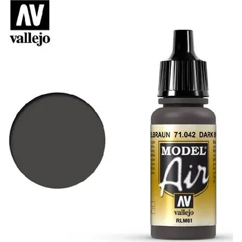 Modelářská barva Vallejo - Model Air 71042 Dark Brown RLM61 17 ml.