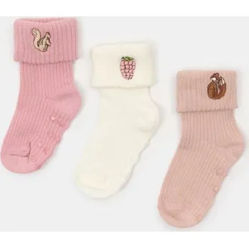 Dívčí oblečení Sinsay - Sada 3 párů protiskluzových ponožek - vícebarevná - 073FZ-MLC - 073FZ-MLC-R18