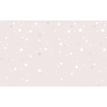 Tapeta Caramella Béžová tapeta s padajícími hvězdami