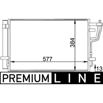Výparník klimatizace Kondenzátor, klimatizace MAHLE AC 697 000P