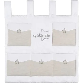 Nanán kapsář na postýlku My Little Star šedý