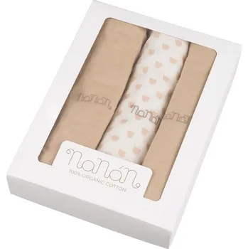 látková plena Nanán mušelínové pleny 80x80 béžové