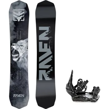 Snowboarding Snowboard komplet Raven Lion + vázání S230 black Velikost: 152 cm, Velikost vázání: S/M