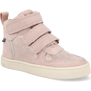 Barefoot dětské kotníkové boty Bundgaard - Nero Mini Old Rose Glitter růžové Velikost: 26