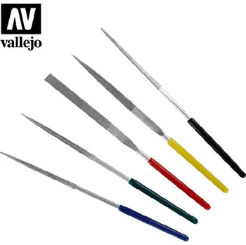 Vallejo - Sada 5 ks diamantových mini pilníků T03004