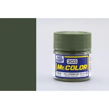 Modelářská barva Gunze - Mr.Color - C303 - FS34102 Green - Zelená 10ml