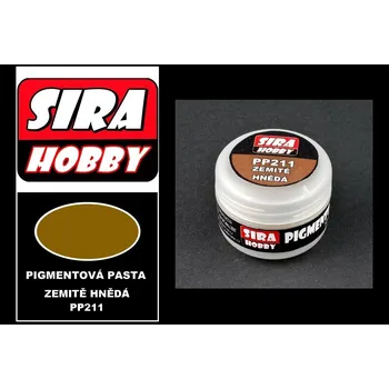 Speciální výtvarná barva Síra hobby - Pigmentová pasta - Zemitě hnědá