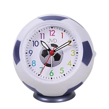 Budík JVD Dětský fotbalový netikající tichý budík JVD SRP9001.2