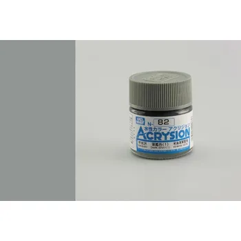 Modelářská barva Gunze - Acrysion - N082 - Dark Gray (1) - Tmavě šedá(1) 10ml