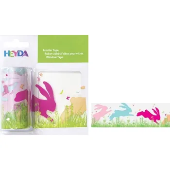 Lepicí páska Okenní páska 7,6cm x 2m folie, zajíci