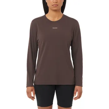 Dámské tričko Salomon SHKout Core LS Tee W LC2658800 - coffee bean XL