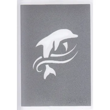 Odstranitelné tetování Šablona pro třpytivé tetování B068