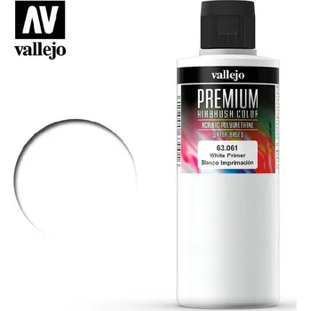 Modelářská barva Vallejo - Premium Color 63061 White Primer 200 ml.