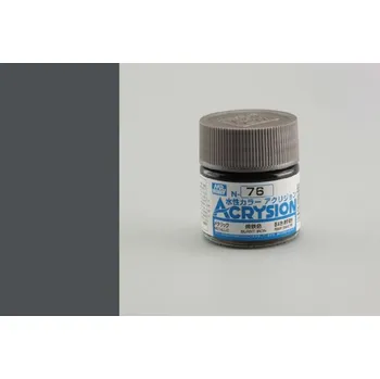 Modelářská barva Gunze - Acrysion - N076 - Burnt Iron - Ohořelý kov 10ml