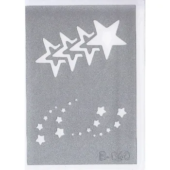 Odstranitelné tetování Šablona pro třpytivé tetování B040