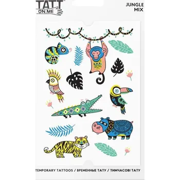 Odstranitelné tetování TATTonMe Voděodolné dočasné tetovačky pro děti Džungle